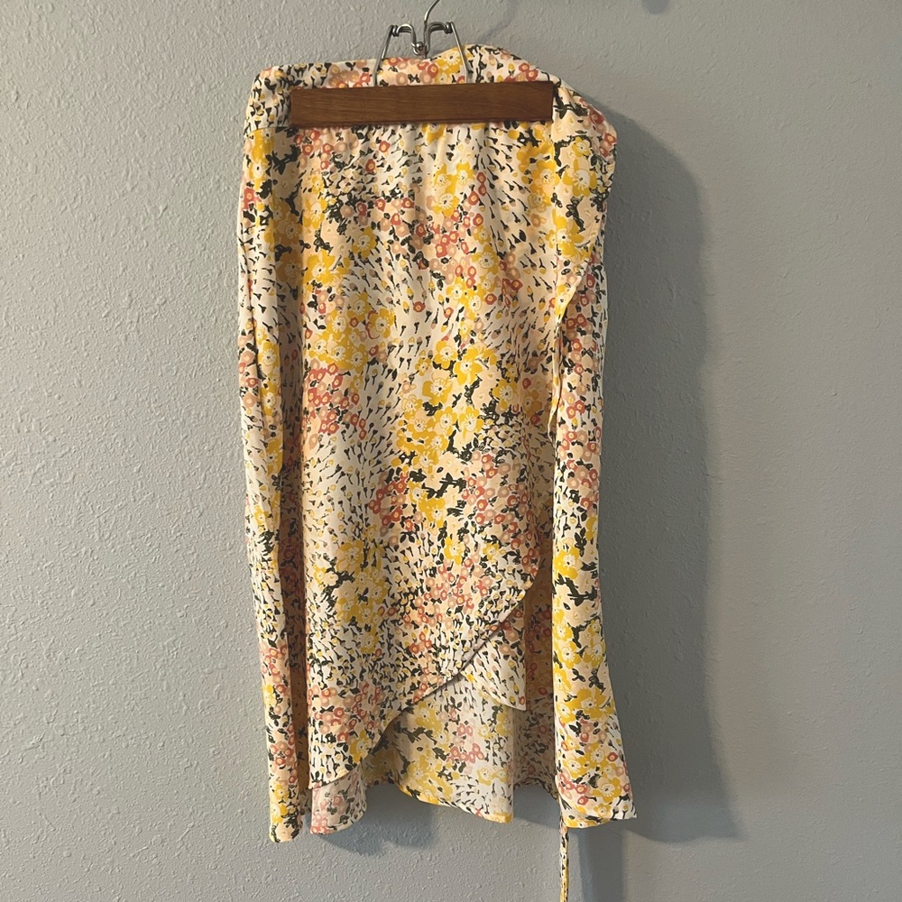 4 petite midi faux wrap style skirt, new with tags